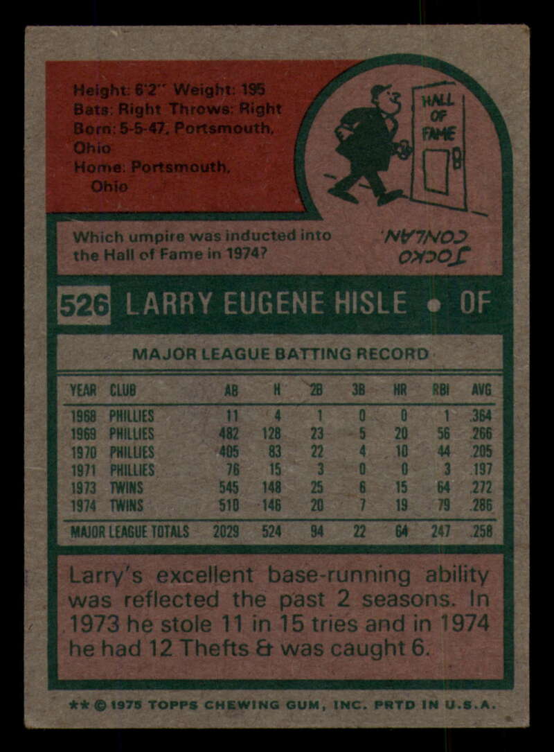 1975 Topps Baseball #516 - #585 - Complete your set - Pick your card - Picture 85 of 489