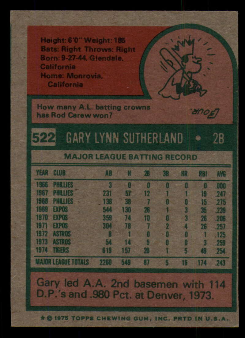 1975 Topps Baseball #516 - #585 - Complete your set - Pick your card - Picture 47 of 489