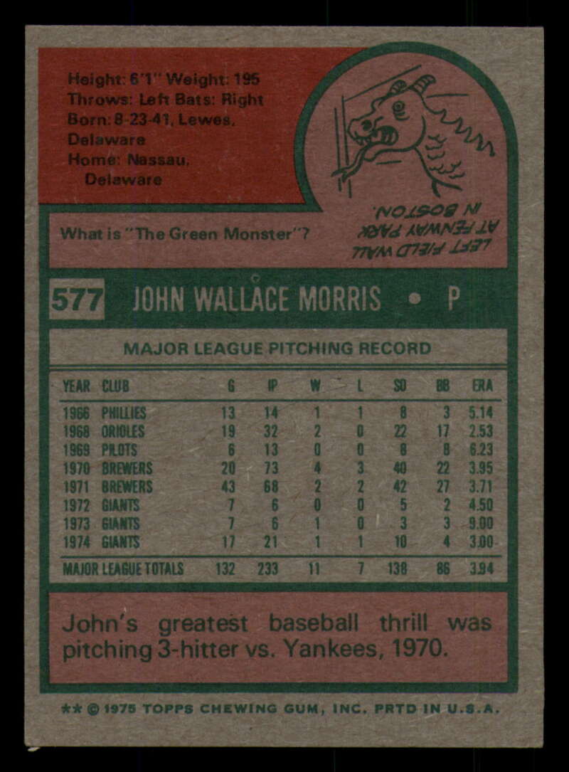 1975 Topps Baseball #516 - #585 - Complete your set - Pick your card - Picture 425 of 489