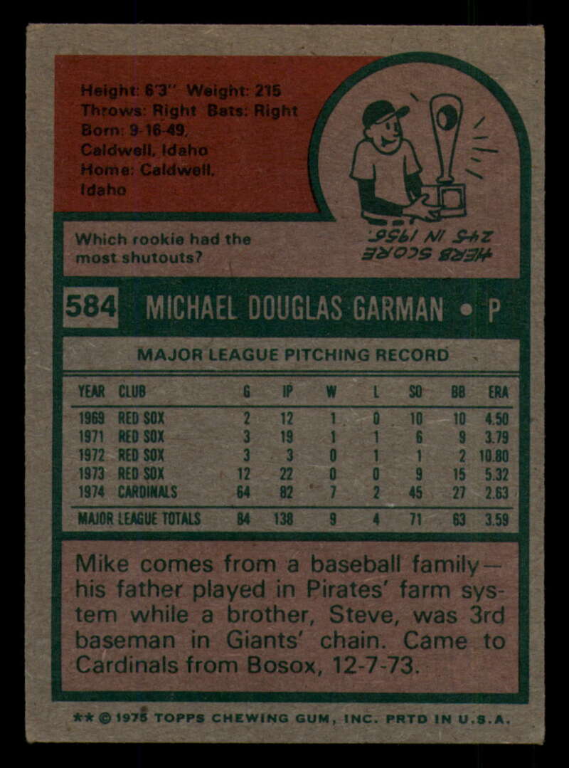 1975 Topps Baseball #516 - #585 - Complete your set - Pick your card - Picture 487 of 489