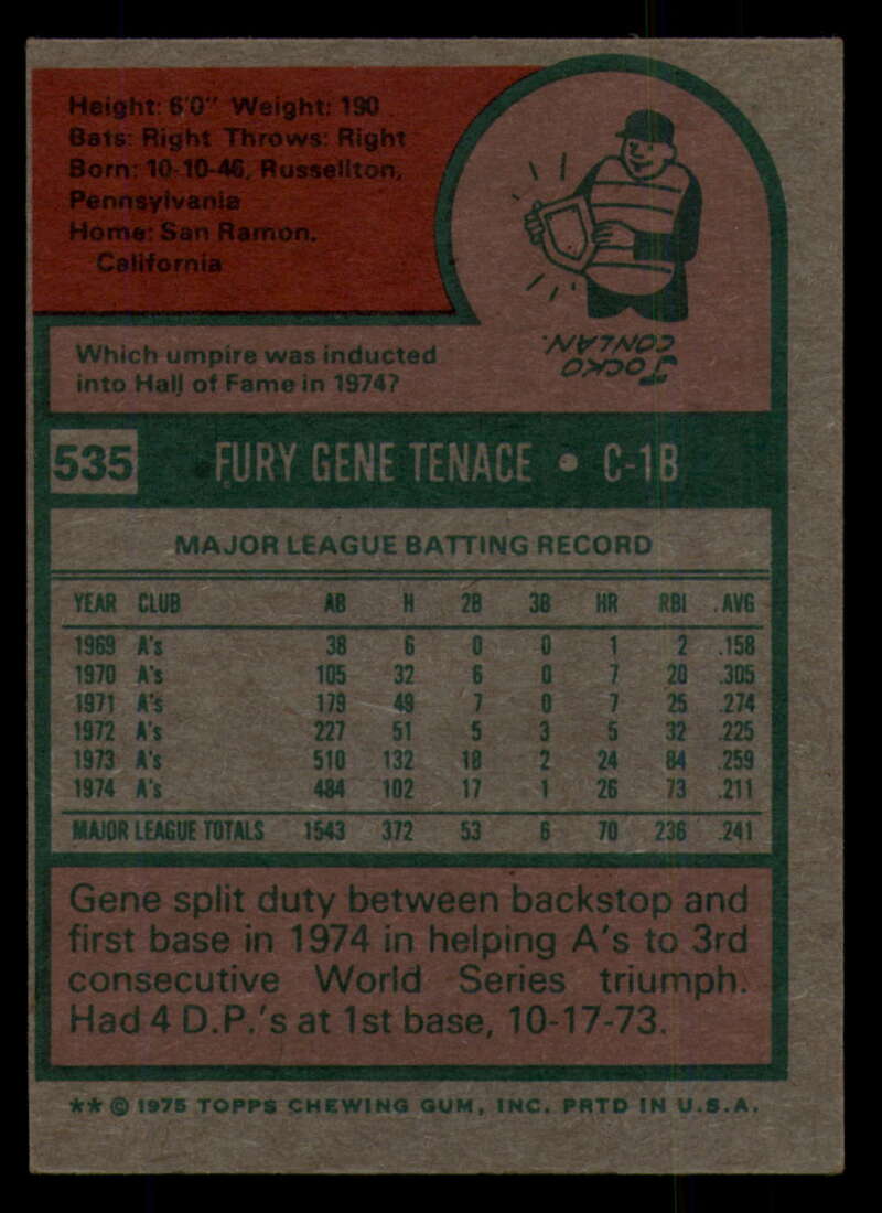 1975 Topps Baseball #516 - #585 - Complete your set - Pick your card - Picture 135 of 489