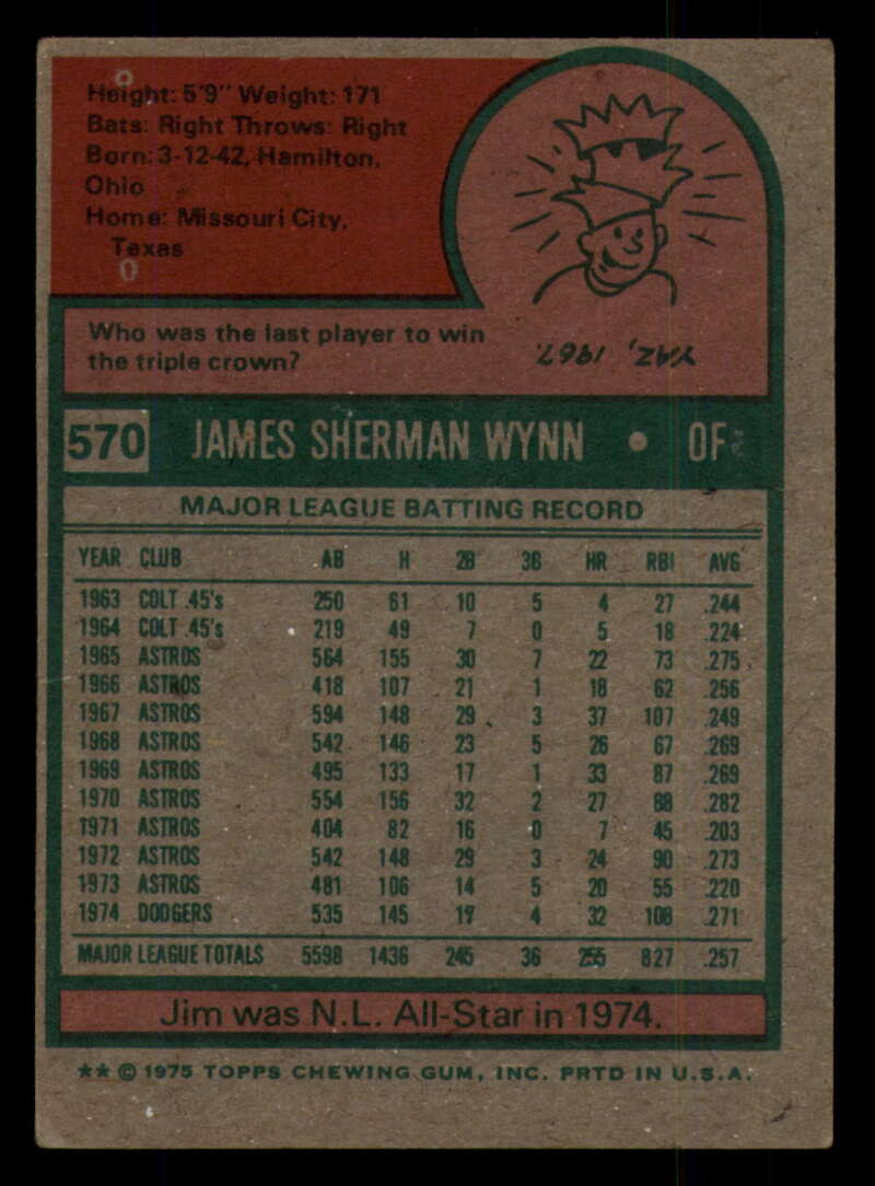 1975 Topps Baseball #516 - #585 - Complete your set - Pick your card - Picture 371 of 489