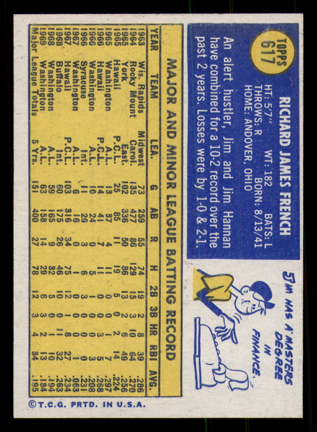 1970 Topps Baseball - #451 to #720 - Complete your set - Pick your card - Picture 203 of 253