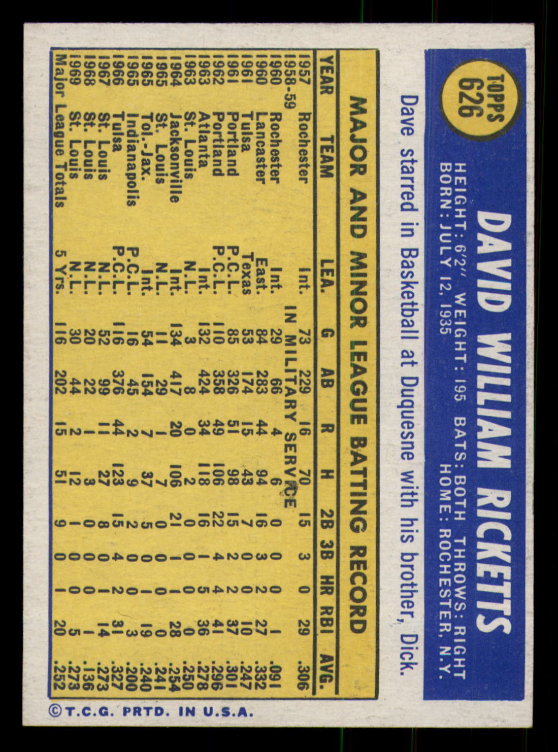 1970 Topps Baseball - #451 to #720 - Complete your set - Pick your card - Picture 215 of 253