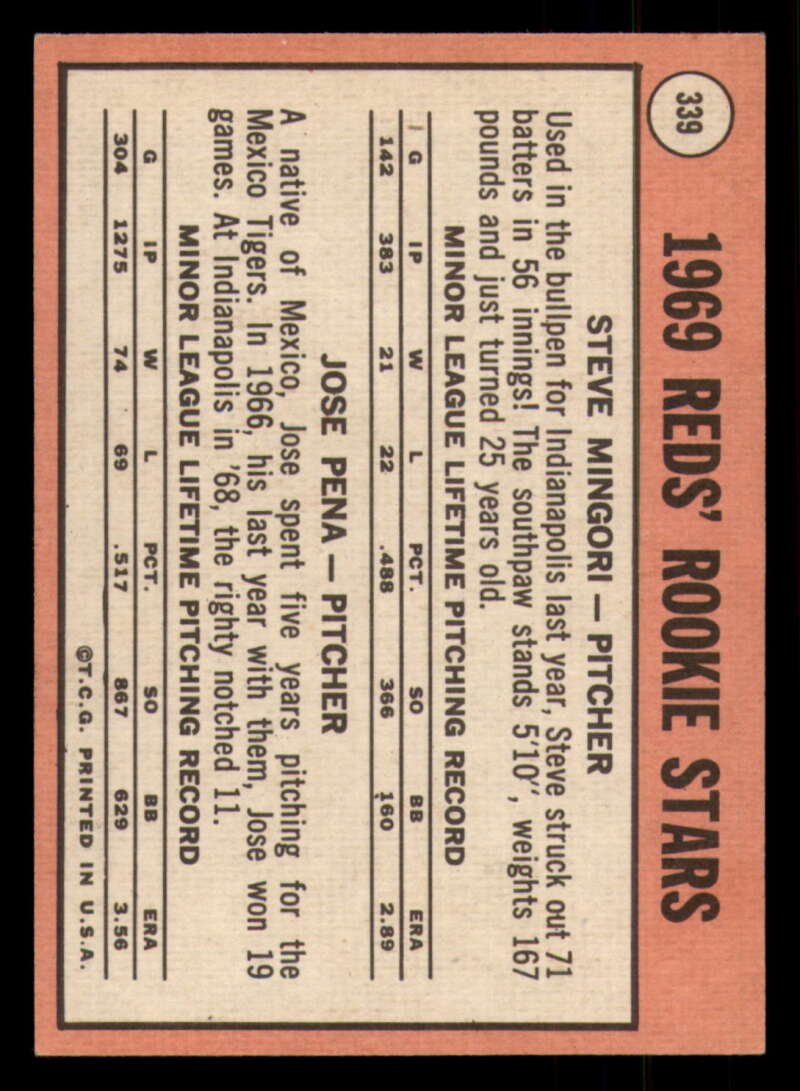 1969 Topps Baseball #306- #449 - Complete your set - Pick your card - Picture 91 of 457