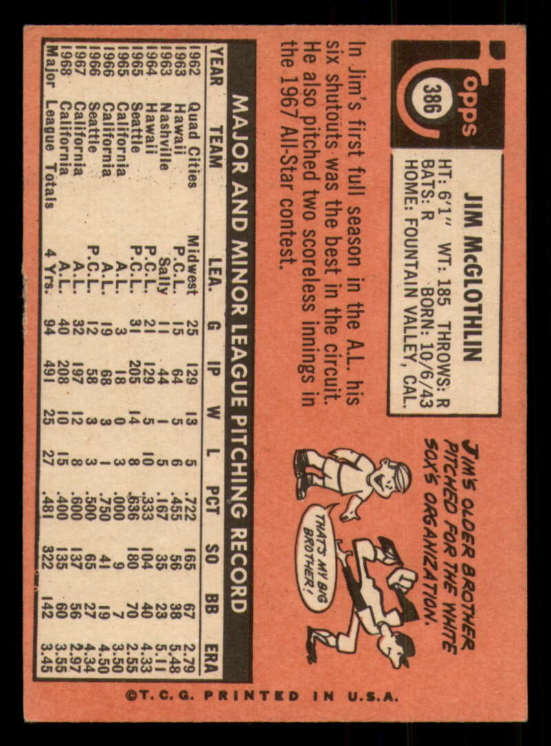 1969 Topps Baseball #306- #449 - Complete your set - Pick your card - Picture 293 of 457