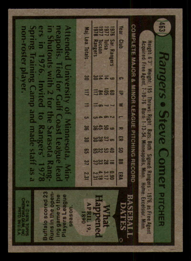 1979 Topps Baseball #451  to  #500 - Complete your set - Pick your card - Picture 133 of 489