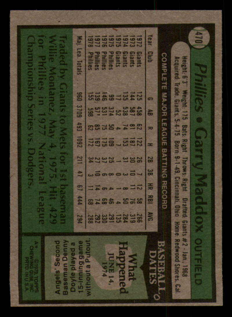 1979 Topps Baseball #451  to  #500 - Complete your set - Pick your card - Picture 203 of 489