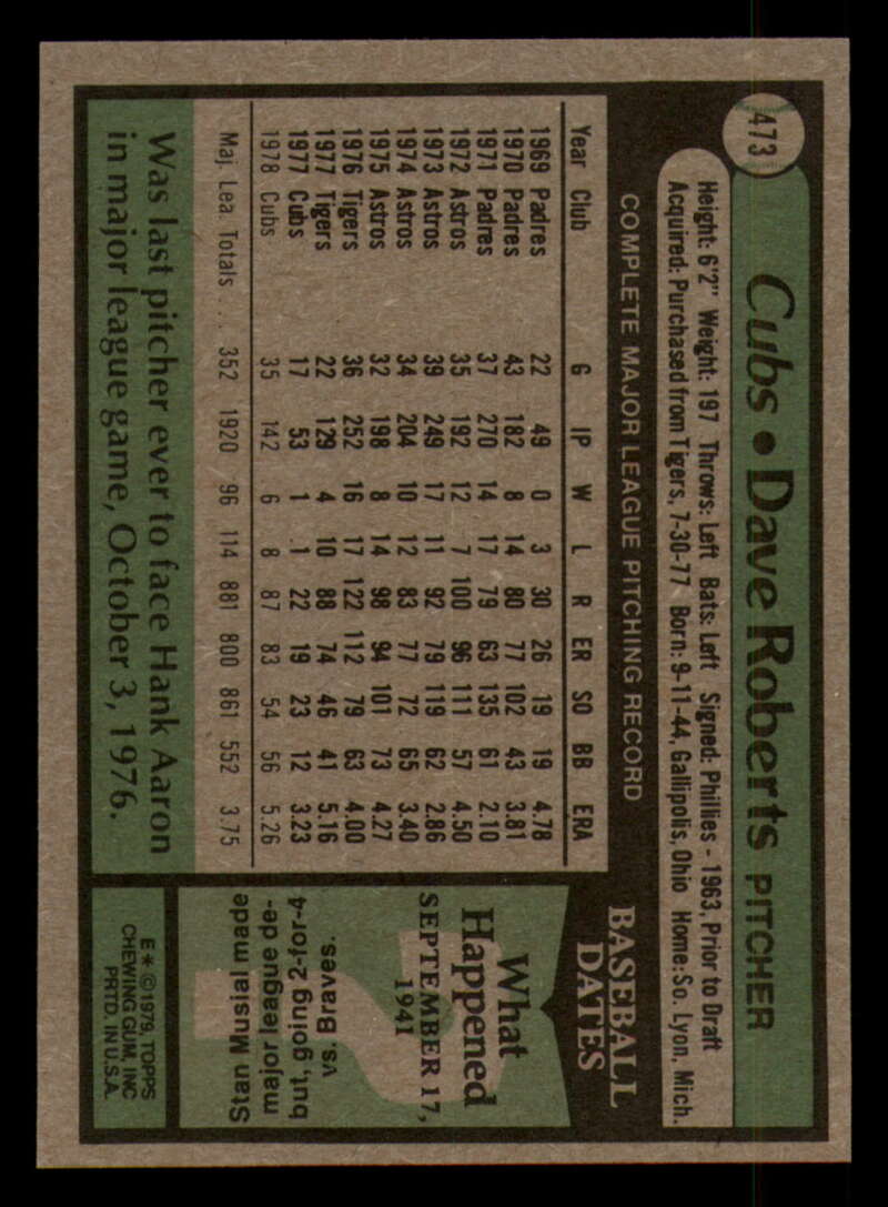 1979 Topps Baseball #451  to  #500 - Complete your set - Pick your card - Picture 233 of 489
