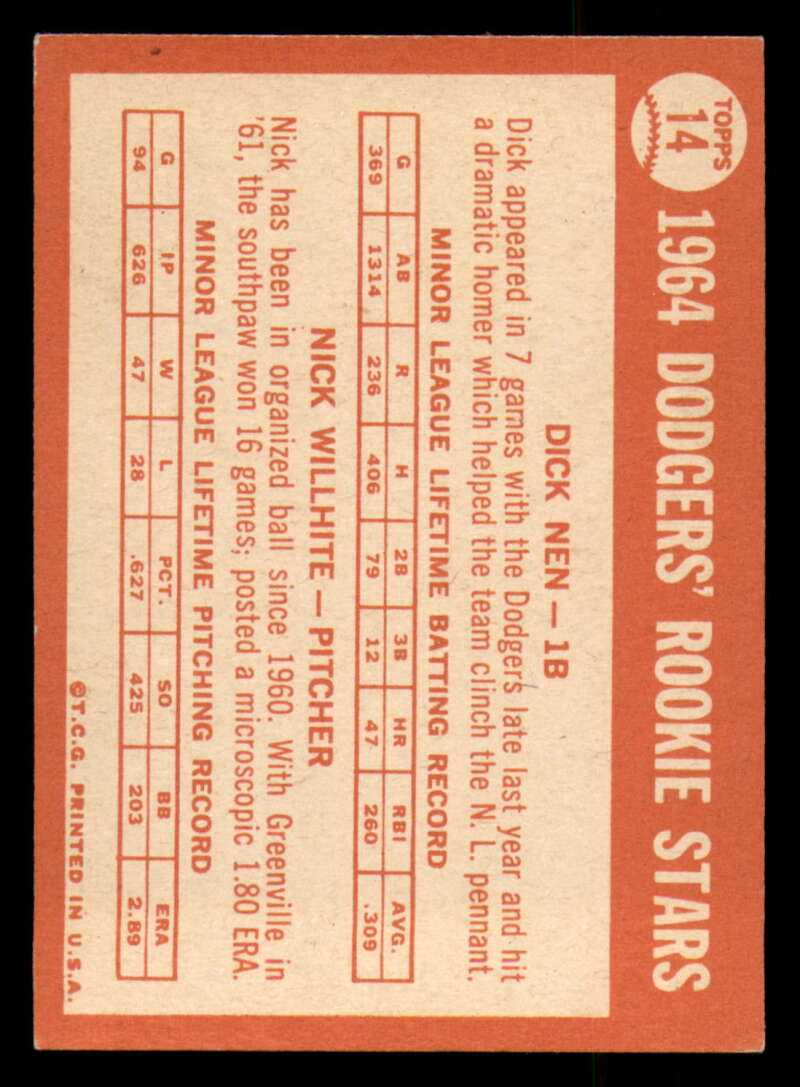 1964 Topps Baseball #3 - #130 - Complete your set - Pick your card - Picture 23 of 465