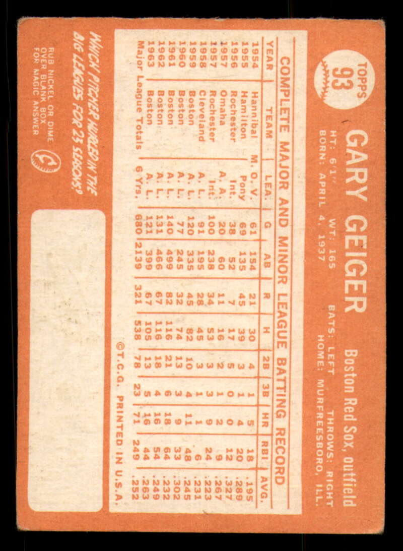 1964 Topps Baseball #3 - #130 - Complete your set - Pick your card - Picture 263 of 465