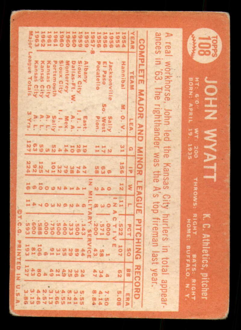 1964 Topps Baseball #3 - #130 - Complete your set - Pick your card - Picture 335 of 465