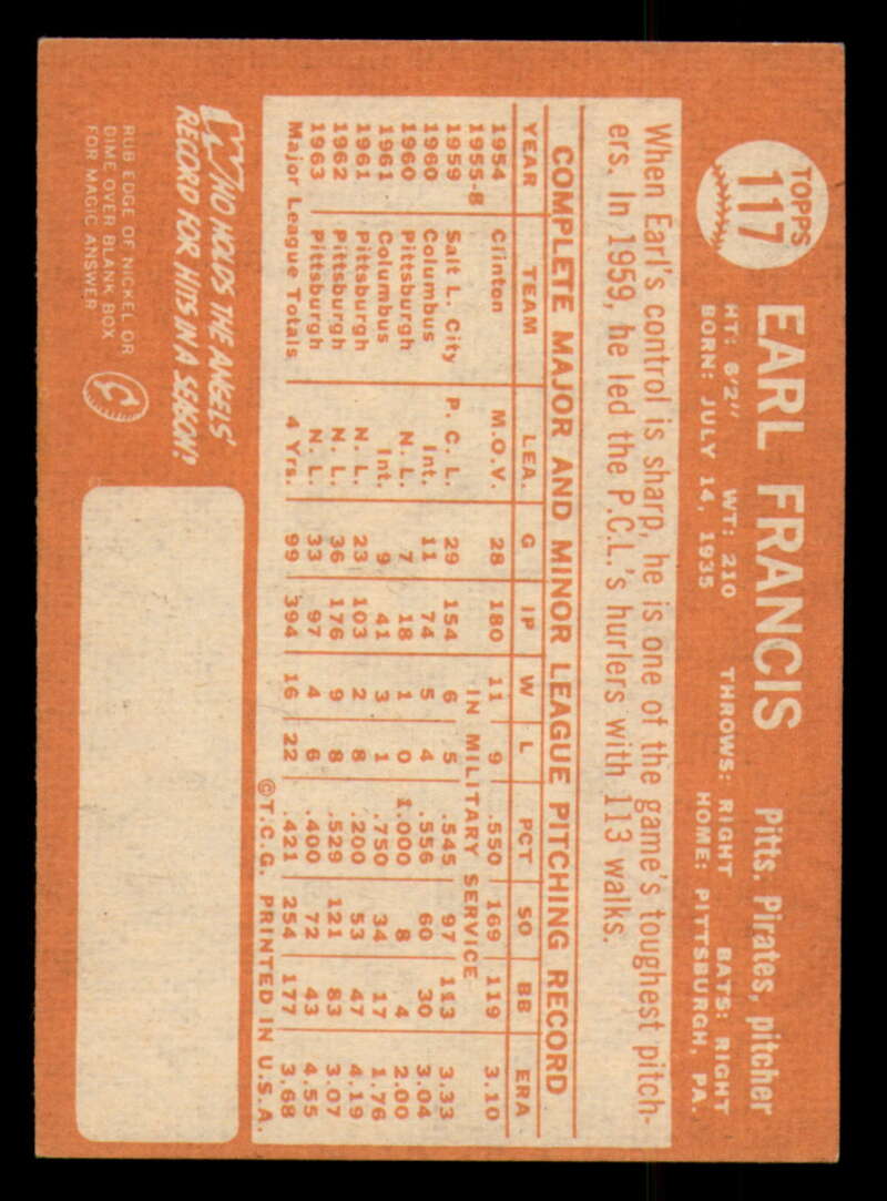 1964 Topps Baseball #3 - #130 - Complete your set - Pick your card - Picture 403 of 465