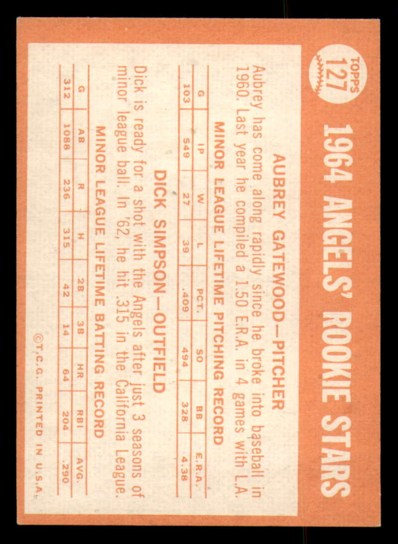 1964 Topps Baseball #3 - #130 - Complete your set - Pick your card - Picture 453 of 465