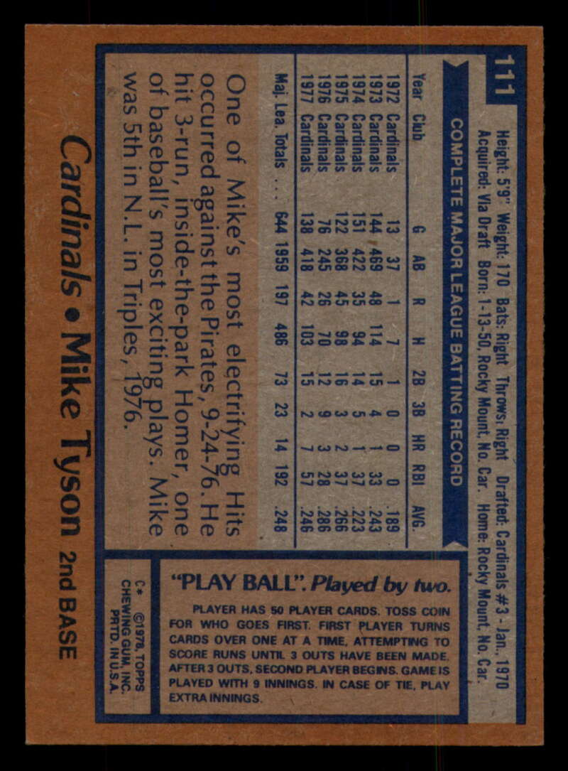 1978 Topps Baseball #111 - #160 - Complete your set - Pick your card - Picture 7 of 489