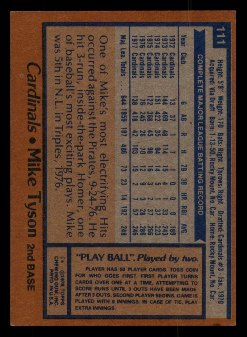 1978 Topps Baseball #111 - #160 - Complete your set - Pick your card - Picture 9 of 489
