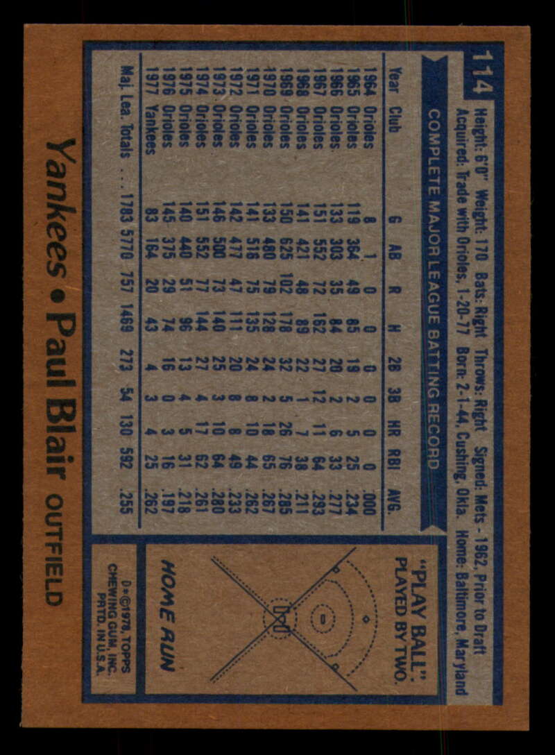 1978 Topps Baseball #111 - #160 - Complete your set - Pick your card - Picture 37 of 489