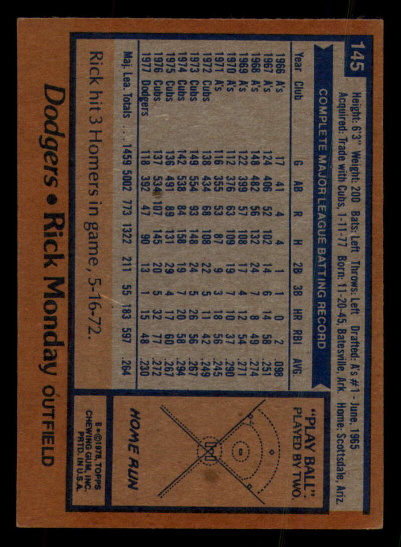 1978 Topps Baseball #111 - #160 - Complete your set - Pick your card - Picture 339 of 489