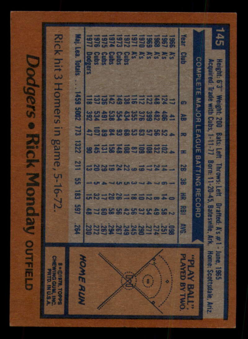 1978 Topps Baseball #111 - #160 - Complete your set - Pick your card - Picture 341 of 489