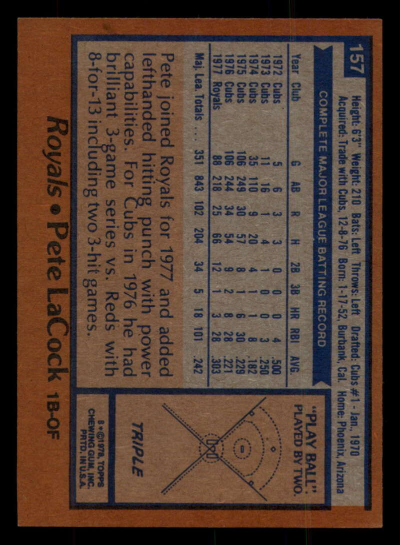 1978 Topps Baseball #111 - #160 - Complete your set - Pick your card - Picture 455 of 489