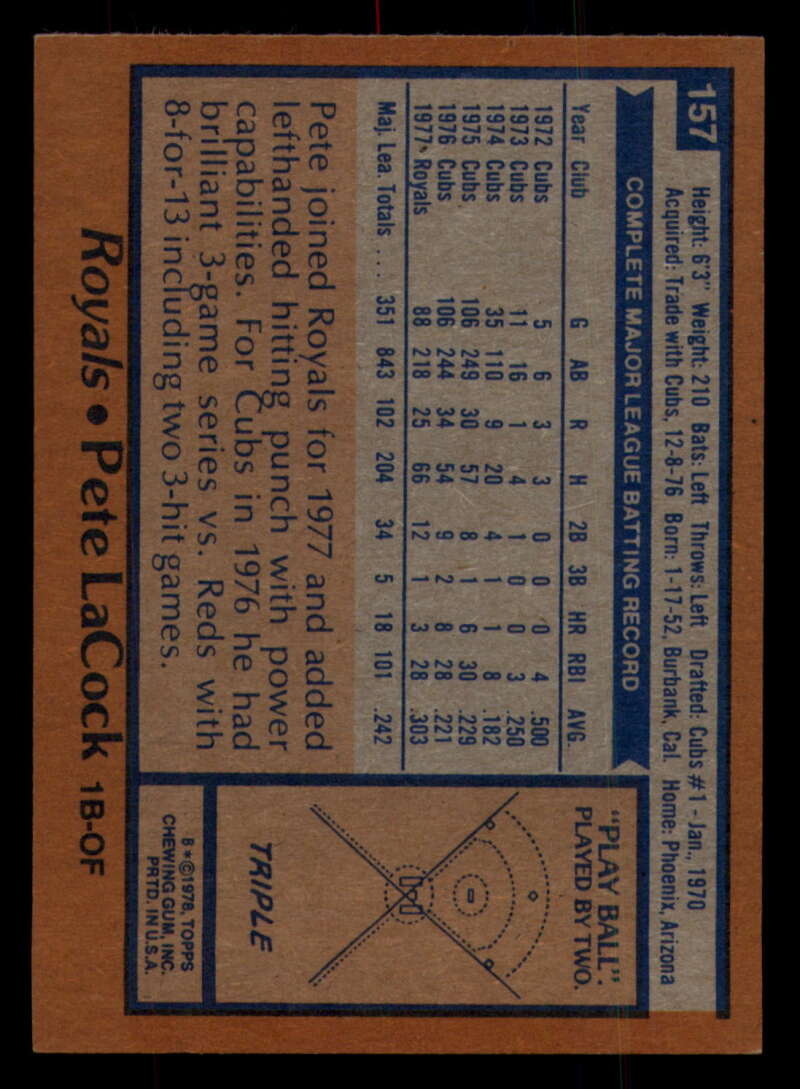1978 Topps Baseball #111 - #160 - Complete your set - Pick your card - Picture 457 of 489