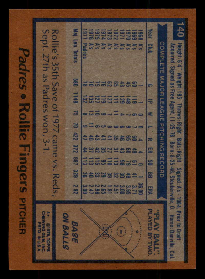 1978 Topps Baseball #111 - #160 - Complete your set - Pick your card - Picture 293 of 489