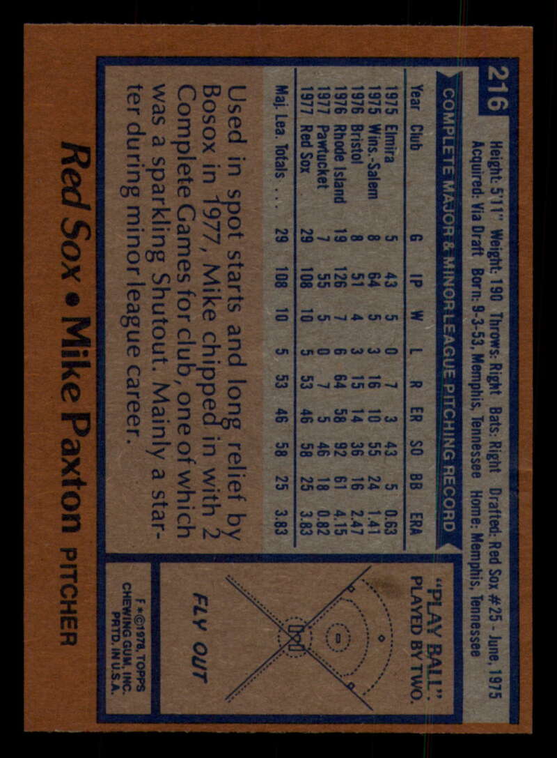 1978 Topps Baseball #216 - #265 - Complete your set - Pick your card - Picture 11 of 497