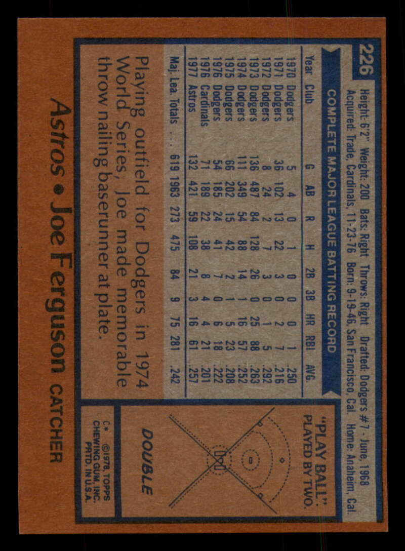 1978 Topps Baseball #216 - #265 - Complete your set - Pick your card - Picture 109 of 497