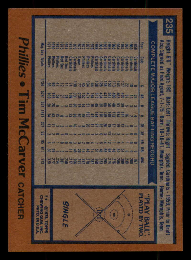 1978 Topps Baseball #216 - #265 - Complete your set - Pick your card - Picture 195 of 497