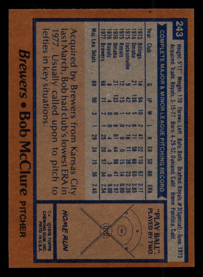 1978 Topps Baseball #216 - #265 - Complete your set - Pick your card - Picture 285 of 497