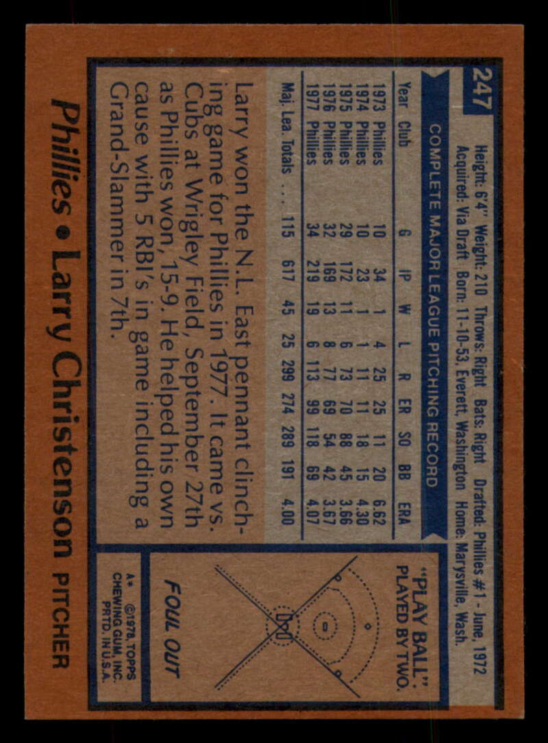 1978 Topps Baseball #216 - #265 - Complete your set - Pick your card - Picture 323 of 497