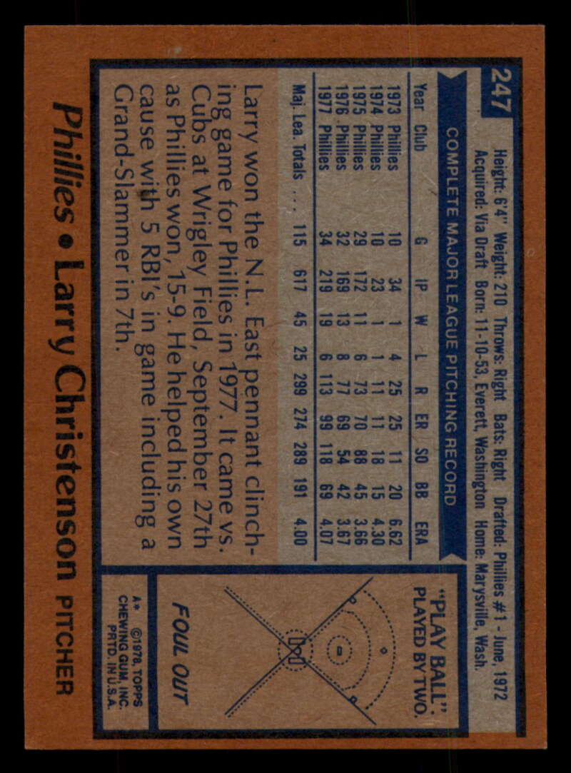 1978 Topps Baseball #216 - #265 - Complete your set - Pick your card - Picture 325 of 497