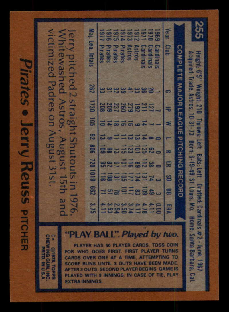 1978 Topps Baseball #216 - #265 - Complete your set - Pick your card - Picture 401 of 497
