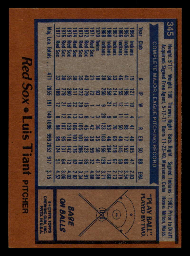 1978 Topps Baseball #316 - #365 - Complete your set - Pick your card - Picture 297 of 491