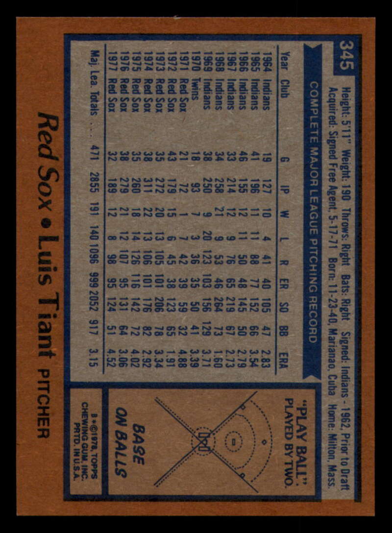 1978 Topps Baseball #316 - #365 - Complete your set - Pick your card - Picture 301 of 491