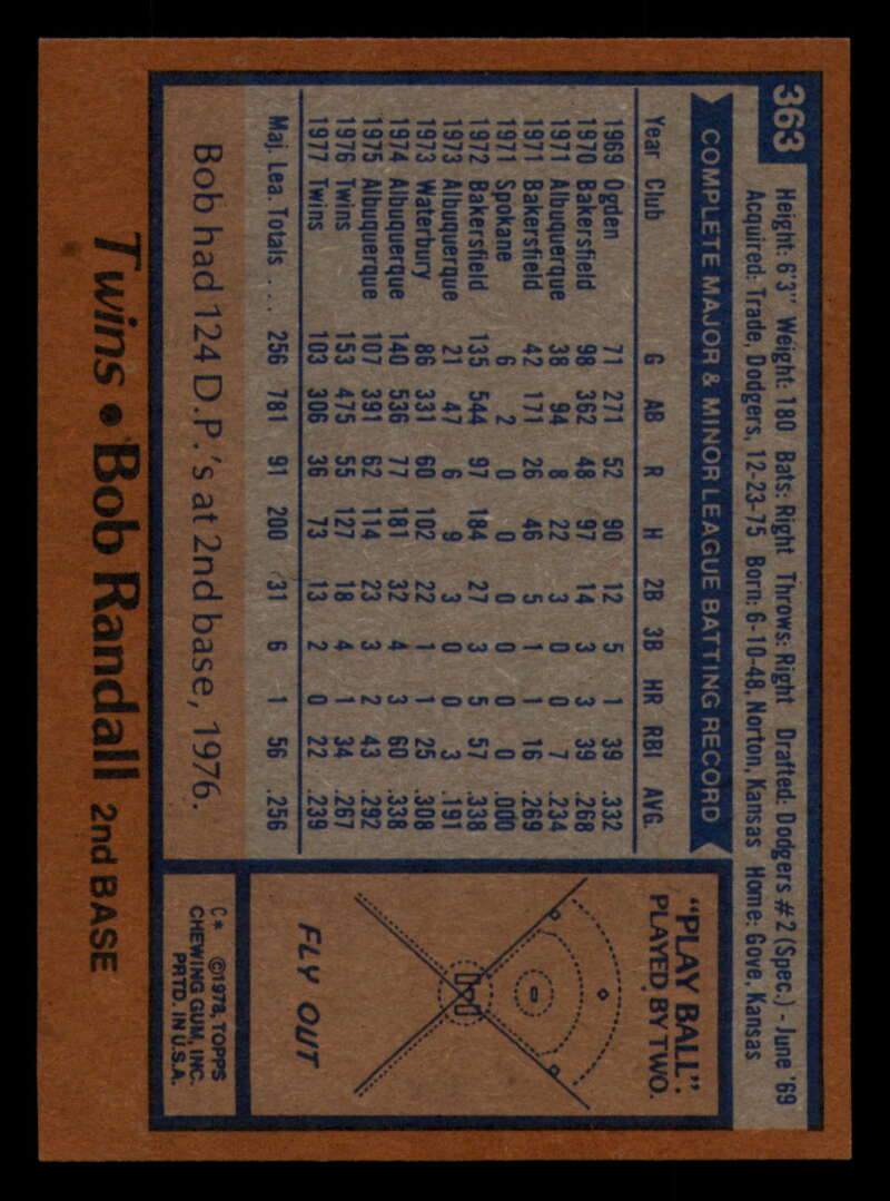 1978 Topps Baseball #316 - #365 - Complete your set - Pick your card - Picture 471 of 491