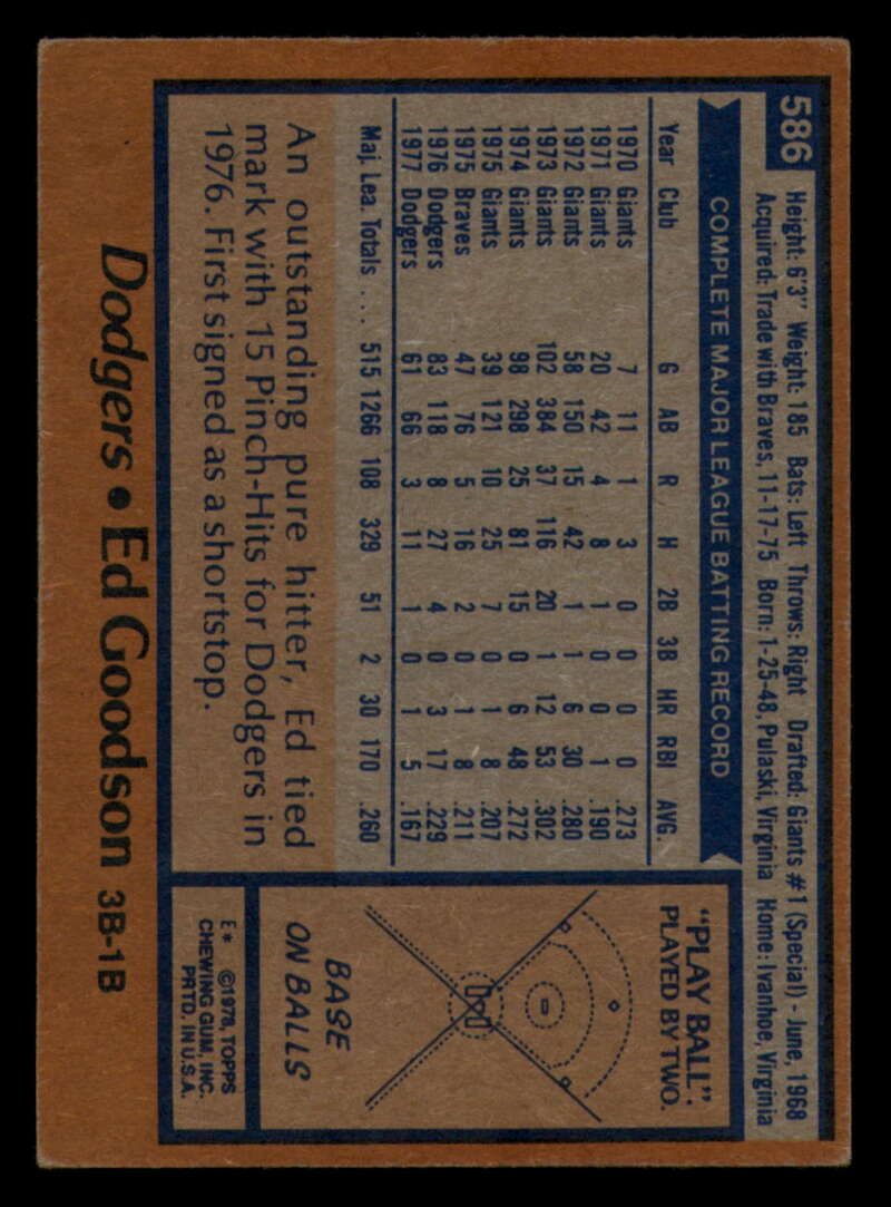 1978 Topps Baseball #571 - #625 - Complete your set - Pick your card - Picture 111 of 499