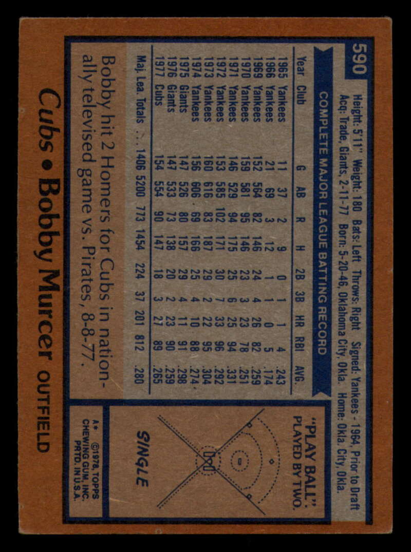 1978 Topps Baseball #571 - #625 - Complete your set - Pick your card - Picture 151 of 499