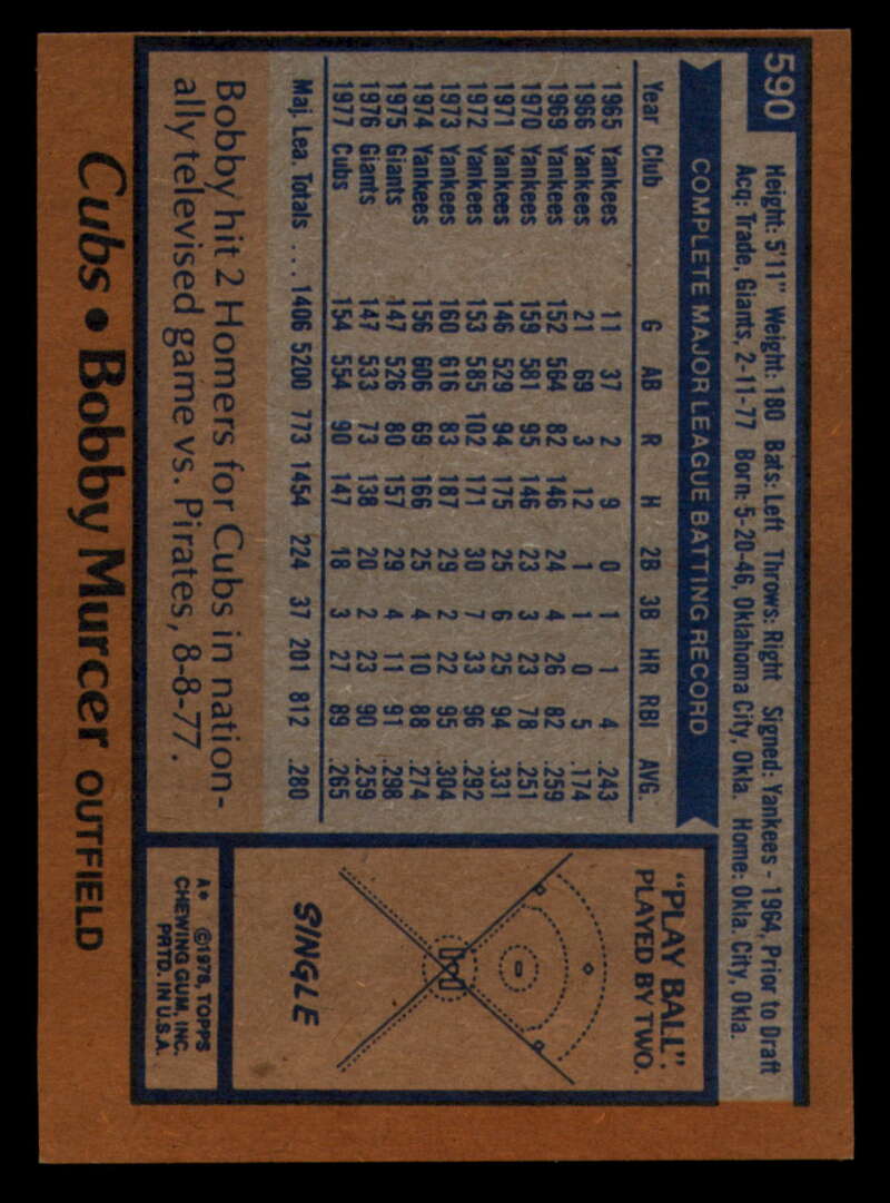 1978 Topps Baseball #571 - #625 - Complete your set - Pick your card - Picture 147 of 499