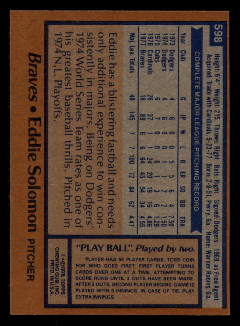1978 Topps Baseball #571 - #625 - Complete your set - Pick your card - Picture 233 of 499