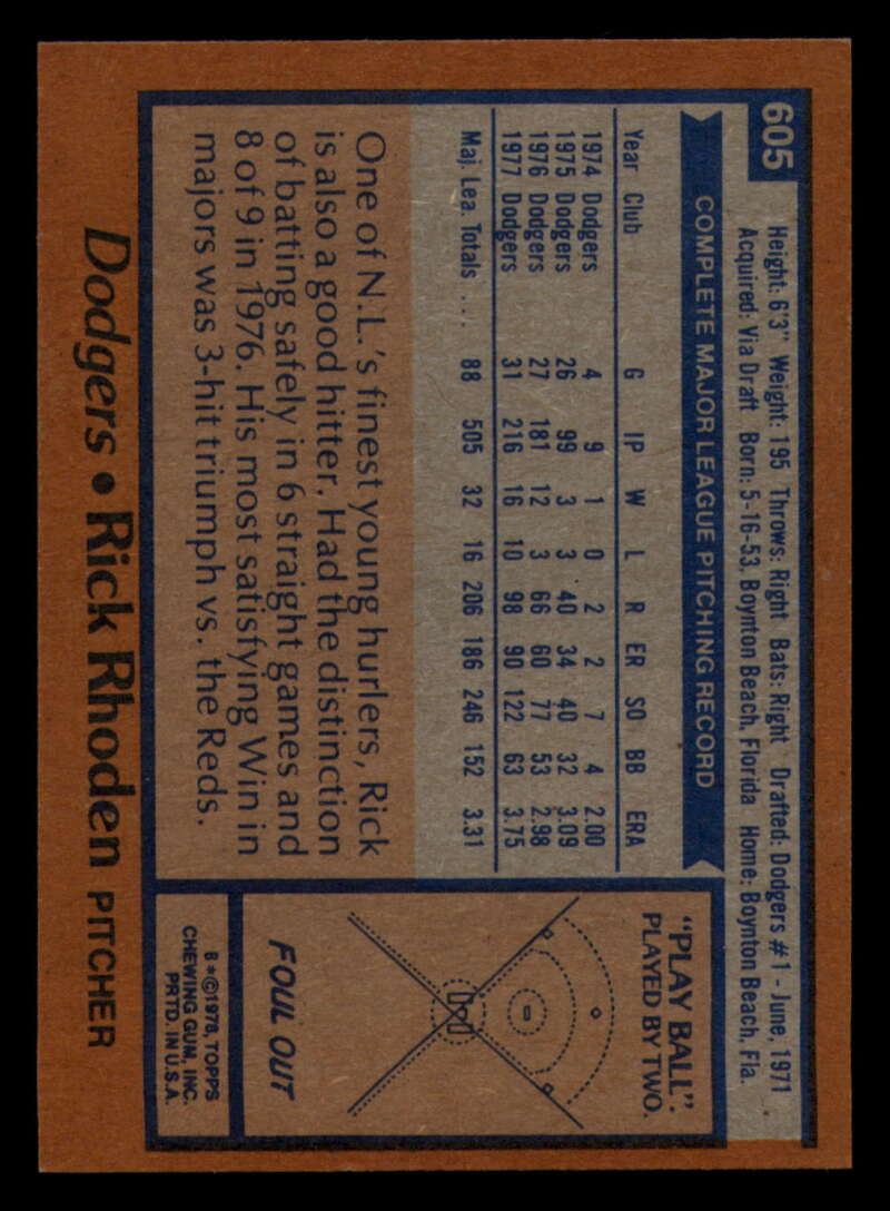 1978 Topps Baseball #571 - #625 - Complete your set - Pick your card - Picture 303 of 499