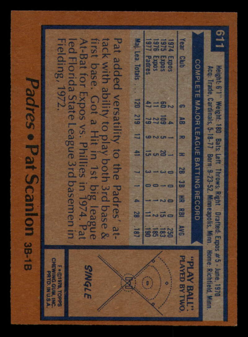 1978 Topps Baseball #571 - #625 - Complete your set - Pick your card - Picture 359 of 499