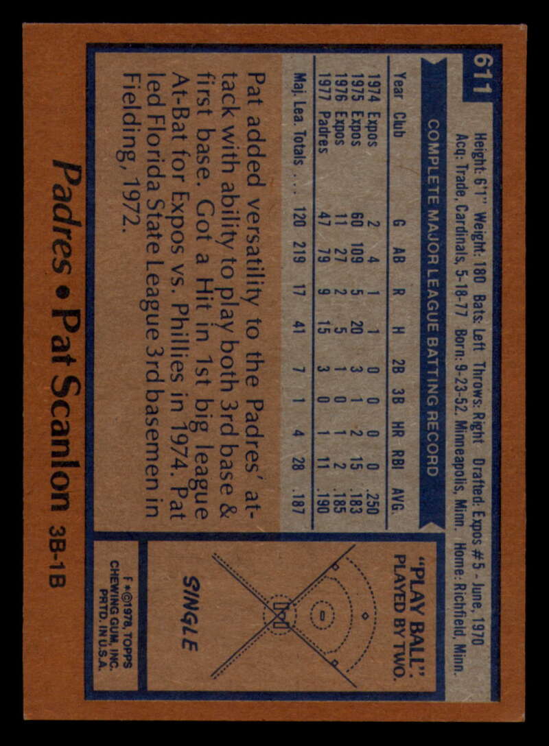 1978 Topps Baseball #571 - #625 - Complete your set - Pick your card - Picture 357 of 499