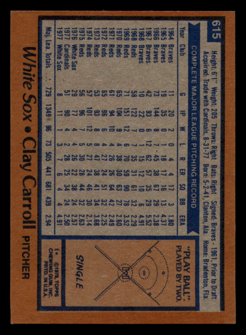 1978 Topps Baseball #571 - #625 - Complete your set - Pick your card - Picture 393 of 499