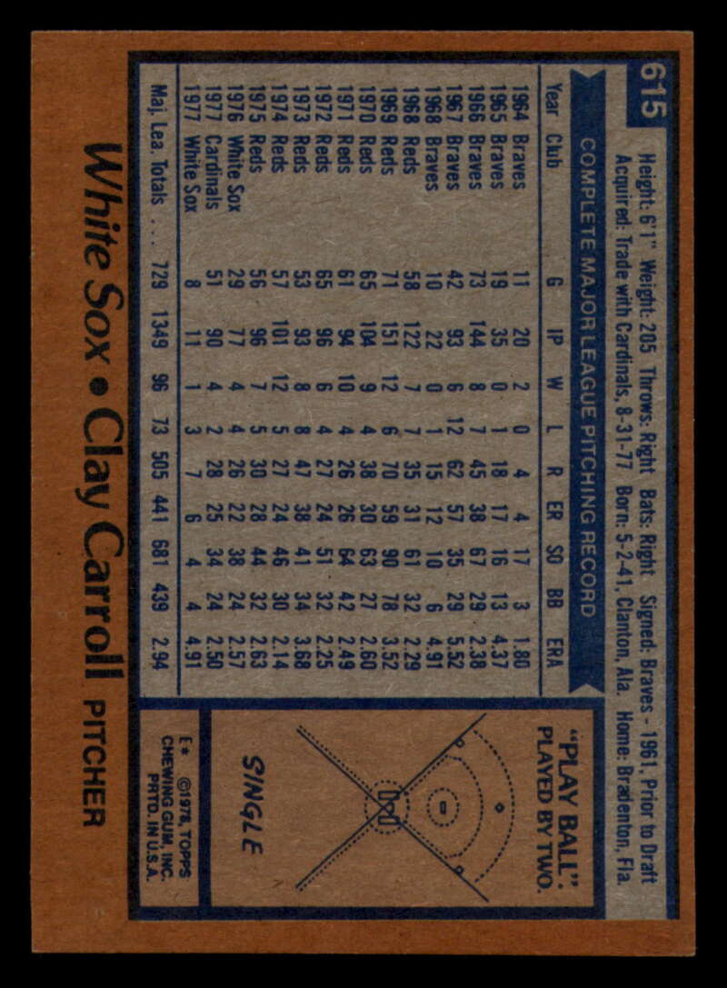 1978 Topps Baseball #571 - #625 - Complete your set - Pick your card - Picture 399 of 499