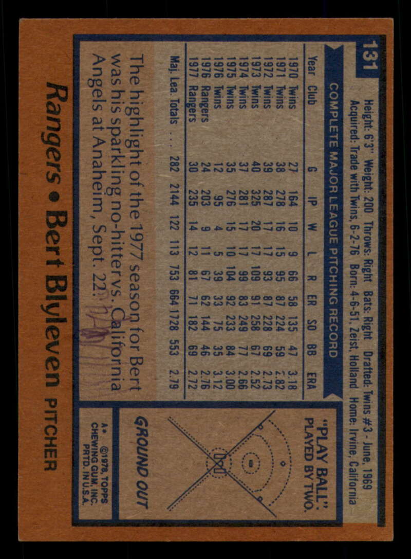 1978 Topps Baseball #111 - #160 - Complete your set - Pick your card - Picture 201 of 489