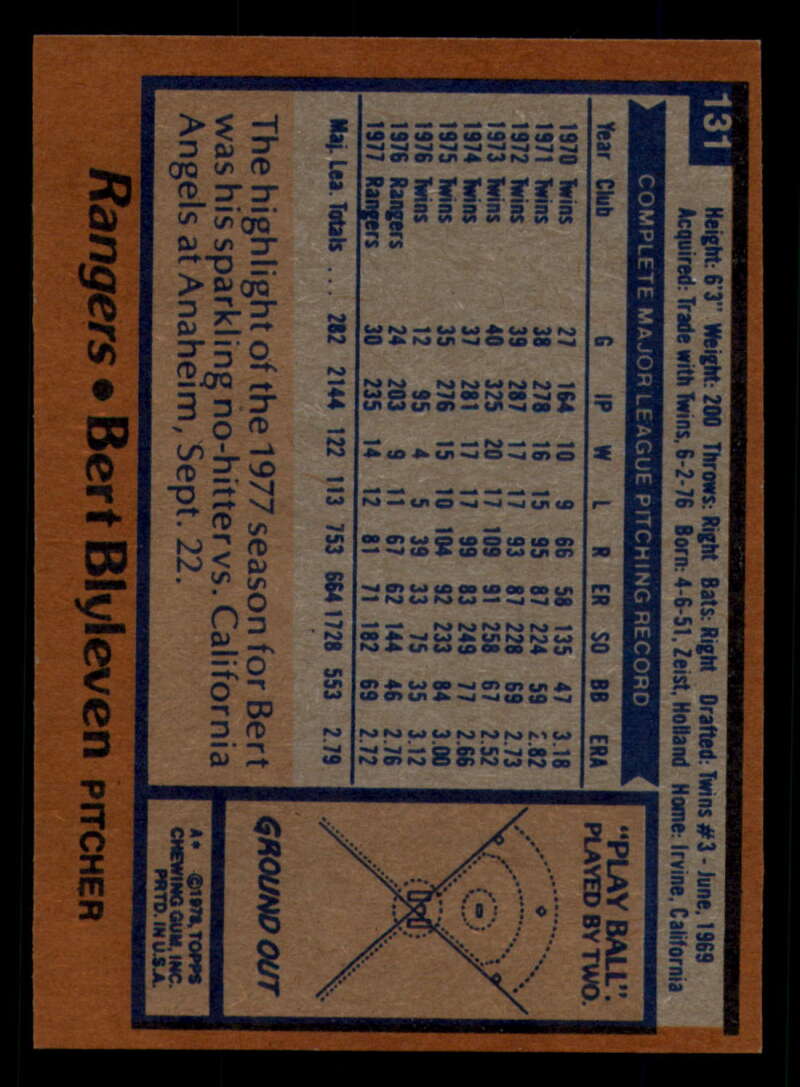 1978 Topps Baseball #111 - #160 - Complete your set - Pick your card - Picture 203 of 489