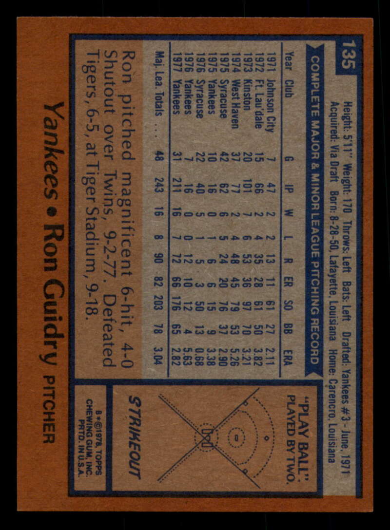 1978 Topps Baseball #111 - #160 - Complete your set - Pick your card - Picture 241 of 489