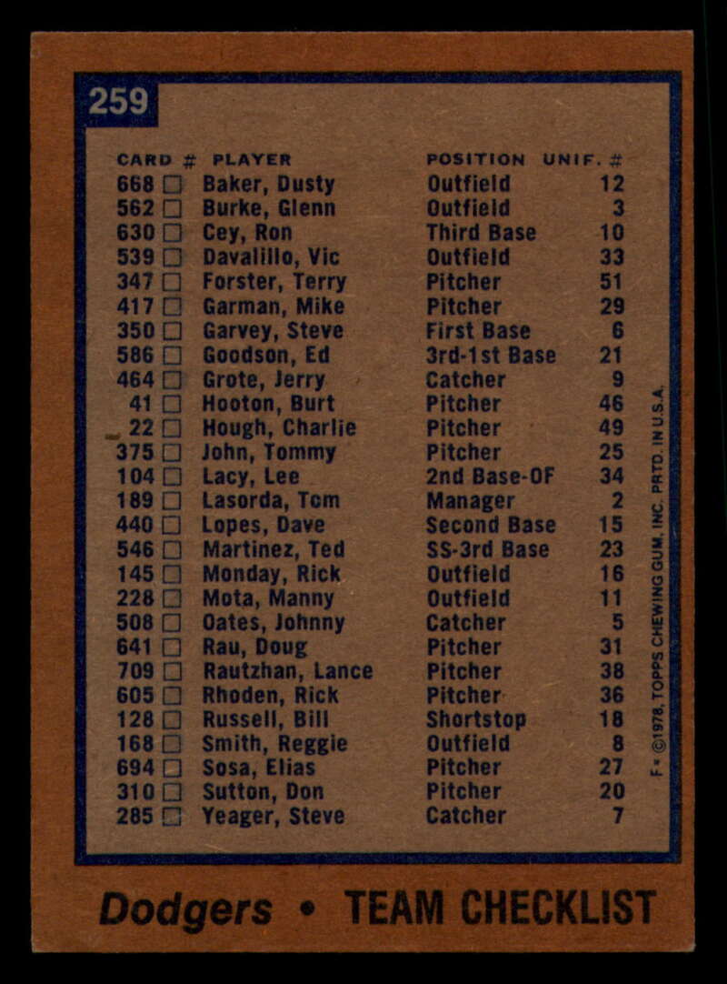 1978 Topps Baseball #216 - #265 - Complete your set - Pick your card - Picture 435 of 497
