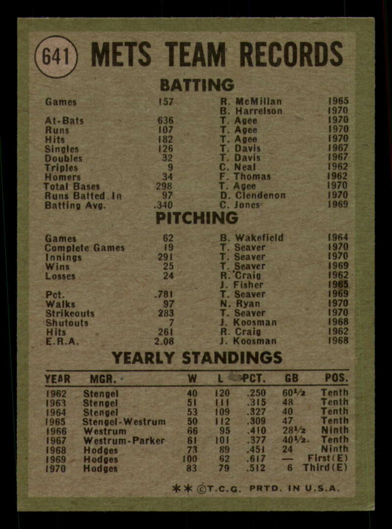 1971 Topps Baseball #621 - #700 - Completa tu conjunto - Elige tu tarjeta - Imagen 71 de 419